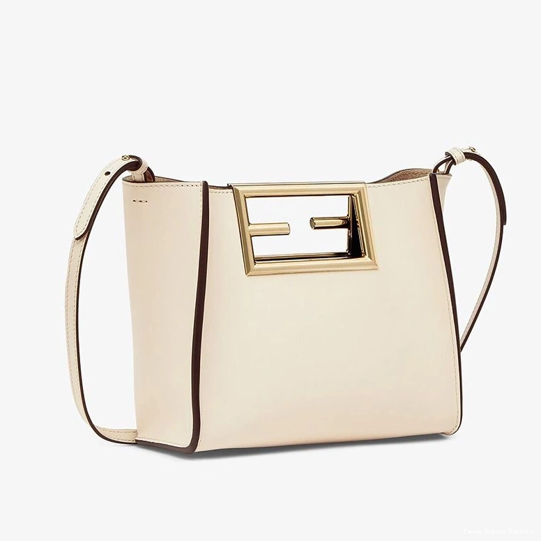 Affordable HOT Calf Fendi Way Bag In Leather White Small 0805